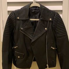 Never Worn. Tag Was Removed As Was Belt. Cute With A Tee & Skinny Jeans Or With A Dress For A Night Out. Faux Leather Moto Jacket, Leather Moto, Leather Moto Jacket, Zara Jackets, Zara Black, Moto Jacket, Leather Jackets, Night Dress, Night Out