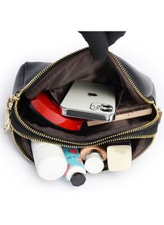 Color: black, blue, khaki, apricot, gray, redMaterial: PUPopular elements: contrasting colorsLining material: polyesterBag shape: ovalOpening method: zipper Oval Bag, Shell Bag, Floral Two Piece, Sleeveless Dresses Casual, Push Up Swimsuit, Fitness Tools, Changing Bag, Mobile Phone Bag, Bodybuilding Workouts