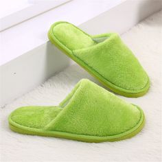 Home Women Slippers Indoor Bedroom House Soft Cotton Warm Shoes Women's Slipper Female Flats Christmas Gift Green Slippers, Womens Boat Shoes, Cute Slippers, Winter Slippers, Warm Shoes, Women Flats, Women Slippers, Slippers Women, Bedroom House