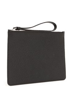 Maison Margiela four-stitch Leather Cardholder - Farfetch Rectangular Leather Wallet With Pebbled Texture, Formal Leather Pouch With Card Slots, Black Textured Leather Pouch, Leather Pouch With Card Slots For Formal Occasions, Black Business Bag With Pebbled Texture, Black Leather Pouch With Card Slots, Business Black Bag With Pebbled Texture, Stitch Logo, Jewerly Bracelets