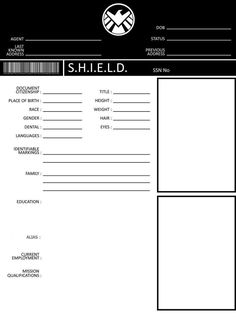 a black and white photo of a sheet of paper with the words shield on it