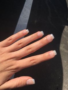 Short Natural Nails, Clear Nail Designs, Solar Nails, Short Nail Manicure, Clear Acrylic Nails, Short Nail Designs, Clear Nails