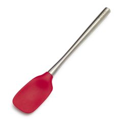 a red spatula on a white background