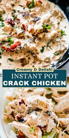 creamy and delish instant pot cracker chicken is an easy, delicious appetizer that's ready in under 30 minutes