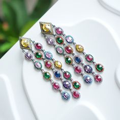 Kindly check out the Jhumka Kundan earrings section, where you can find more unique designs!  https://www.etsy.com/shop/VelvetVineEarrings?ref=seller-platform-mcnav&section_id=50758956 keywords: Jhumka Kundan earrings/statement colorful quartz dangles/wedding jewelry/cultural accessory/traditional anniversary/multi-stone handmade  👄Item details:  Originally designed by me and crafted in our Denver, Colorado studio, our family business thrives with the invaluable contributions of my brother and cousin, who play key roles in creating our items and maintaining our Etsy shop. Specifications: *Length:55mm *Width: 35mm *Materials: Stainless steel, vibrant quartz stones, handmade settings, featuring original vintage Kundan Jhumka designs.  Shipping: *Ships within 7 days from Denver, with free do Jhumka Designs, Quartz Color, Kundan Earrings, Earrings Statement, Denver Colorado, Multi Stone, Family Business, Quartz Stone, Statement Earrings