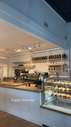 a bakery with lots of baked goods on display