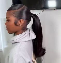 The Barbie Ponytail, Black Ocs, Sleek Braided Ponytail, Weave Ponytail Hairstyles