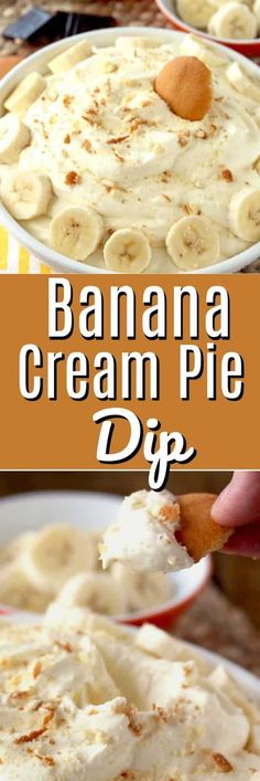 banana cream pie dip is an easy dessert that's ready in less than 30 minutes