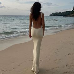 Size Bust (cm) Waist (cm) Hips (cm) Length (cm) S 72 60 78 124 M 76 64 82 125 L 82 70 88 126 Elegant Backless Maxi Dress Beach Cover-up, White Backless Bodycon Maxi Dress, White Bodycon Backless Maxi Dress, Apricot V-neck Maxi Dress For The Beach, White V-neck Beachwear Maxi Dress, Bodycon Casual, Bodycon Dress Casual, White Mermaid, Evening Dresses Online