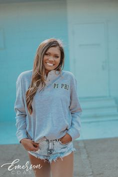 Camp Clothes, Sorority Ideas, Funny Pregnancy Shirts, Sorority Merchandise, Tri Sigma, Firefighter Shirts, Grunge Shirt, Pi Phi