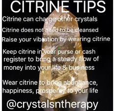 CITRINE CRYSTAL Crystal Grimoire, Crystals For Wealth, Crystals Meanings, Witch Stuff, Crystal Power, Crystal Guide, Crystals Healing Properties, Spiritual Crystals, Reiki Crystals