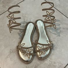 Super Cute Bling Sandals, Super Cute, Size 7, Womens Sizes, Women Shoes, Brand New, Sandals, Gold, Women Shopping