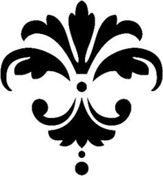 a black and white image of a fleur de l'oeuvre logo