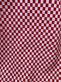 a red and white checkerboard pattern is shown