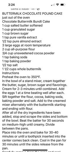 Chocolate Pound Cake, Unsweetened Cocoa, Bundt Cake, Pound Cake, Salted Butter, Granulated Sugar, Cocoa Powder, Purpose Flour