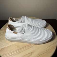 Brand New With Box. Size: Us 9 Color: White Style: 1136841 Comfortable White Sneakers With Woven Sole, White Cushioned Low-top Slip-ons, Casual White Slip-ons With Woven Sole, White Slip-on Sneakers With Gum Sole, White Slip-ons With Woven Sole, White Low-top Slip-ons With Woven Sole, White Slip-on Sneakers With Ortholite Insole, Ugg Alameda, White Medium Width Slip-on Flats