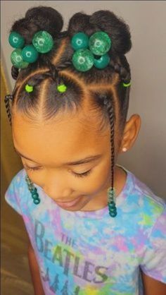 Natural Curls Style, Baby Hair Styles Black, Protective Styles For Black Girls Kids, Toddler Braid Styles Natural Hair, Little Black Girls Hairstyles For Kids Natural, Kindergarten Picture Day Hair Black