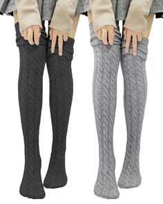 PRICES MAY VARY. Arctic Fleece/Polyester Imported Pull On closure Hand Wash Only Our thigh high socks are made of high-quality soft Arctic Fleece/Polyester fibres, it is very soft, stretchy, lightweight and skin-friendly. One Size Fit Most. Total length 34", Suggested Women Shoe Size: 5 - 10. As the thigh socks for women keep elastic, general sizes wearing S - M - L are suggested for the best fit. High elastic, multi colors available, this long leg socks make your legs more slender and attractive, easy to match with kinds of uniforms, shorts, Make you look more fashionable. The long boot socks is a necessary accessory for the Winter/Fall season, also a wonderful and warm gift for lovers, wife, daughter, girlfriends, female friends. As a fashionable and versatile product, it will be a perfe Winter Comfortable Thigh High Socks, Comfortable Thigh High Winter Socks, Comfortable Thigh High Socks For Winter, Knee-high Socks For Winter Stocking Stuffer, Cozy Knee-high Winter Stockings, Casual Warm Stockings For Winter, Over The Knee Socks For Stocking Stuffer, Comfortable Knee-high Winter Stockings, Trendy Thigh High Winter Stockings