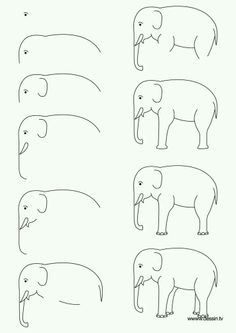 how to draw an elephant for kids with easy step by step instructions and printables