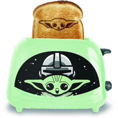 a toaster with an image of yoda on it