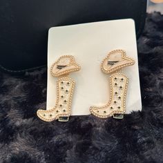 Nwt. This Listing Is For The Pair Shown In Pic 1. Check My Closet For The Others. Comment With Questions Or Add Your Likes To A Bundle. Approximately 2.25”. Cowgirl Boots, My Closet, Cream Color, Jewelry Earrings, Women Jewelry, Cream, Boots, Women Shopping, Closet