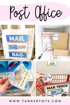 post office activities and printables to help kids learn how to use the mail