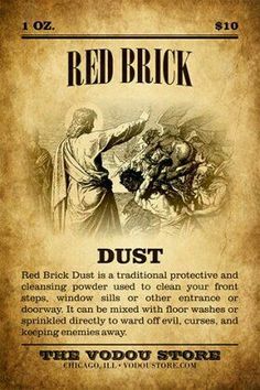 Goofer Dust, Red Brick Dust, Brick Dust, Dark Spirit