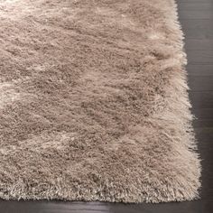 Safavieh Shag Paris Beige Area Rug Detail Solid Area Rugs, Family Room Decorating, Beige Area Rug, Rug Beige, Polyester Rugs, Shag Area Rug, Ivory Rug, Hand Tufted Rugs, Accent Rugs