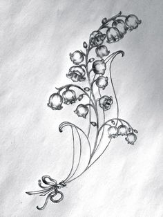 Lily Of The Valley Tattoo, Wildflowers Tattoo, Valley Tattoo, Lily Of Valley, 16 Tattoo, Lilies Of The Valley, Flower Tattoo Drawings, Lily Of The Valley Flowers, Birth Flower Tattoos