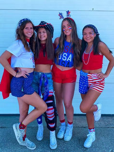 4th of July outfit: American flag inspired Bandana Top, Patriotic Holidays