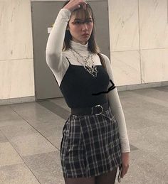 Egirl Fashion, E Girl Outfits, Goth Outfit, Egirl Outfits, Mode Chanel, Alternative Outfits, Edgy Outfits, Outfits Casual