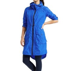 Athleta City Slicker Rain Trench Jacket/Coat-Excellent Condition!! Beautiful Extremely Rare & Htf Blue-Full Double Zipper-High Neck-Deep Pockets To Stash Your Stuff-Wind & Water Resistant-Cinch Waist-Longer Length Covers Your Assets-See Pic For Specs. Check Out My Closet For Tons Of Other Athleta And Lulu Items!! Bundle & Save-Lowball Offerstrades Packable Rain Jacket, Rain Trench Coat, City Slickers, Water Resistant Jacket, Spring Coat, Trench Jacket, Jacket Parka, Athletic Outfits, Blue Jacket