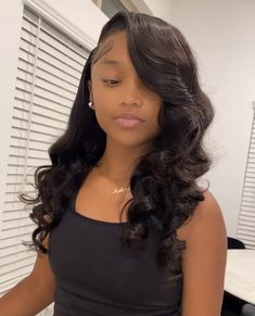 Iron Hairstyles, Occasion Hairstyles, Shower Hair, Sew In Hairstyles, Prom Inspo, Birthday Hairstyles, Protective Hairstyle