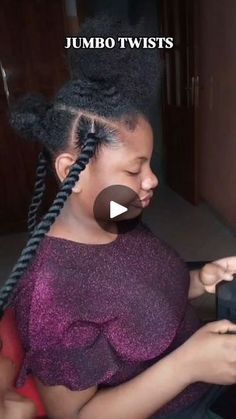 7.4K reactions · 729 shares | A Jumbo twist something y'all 😁

#hairstyles #braids #hairstyling #hairtutorial #hair #hairtransformation #reels #exploretheworld #beauty | Ada | BoyPee · Ogechi (feat. Davido) [Remix] Jumbo Twists, Twists Hairstyles, Hairstyles Braids, Hair Transformation, Hair Tutorial