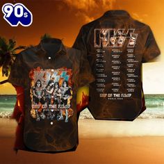 Kiss Band KISS albums Hawaiian Shirt Gift For Fans hawaiian shirt The Hawaiian Shirt is an iconic symbol of laid-back, tropical style. Crafted from lightweight, breathable fabrics, it offers a comfortable and relaxed fit, perfect for warm weather escapades. Its vibrant, exotic patterns evoke the spirit of the Hawaiian islands, radiating a sense of fun and adventure. With its button-up design and collared finish, it strikes the perfect balance between casual and smart-casual attire. Whether you’re strolling along the beach or attending a summer soirée, the Hawaiian Shirt exudes a carefree charm that’s synonymous with leisure and relaxation. Embrace the... Branded Outfits, Mickey Mouse Cartoon, Kiss Band, Floral Short, Summer Soiree, Tropical Style, Hawaii Shirt, Hawaiian Islands, Carseat Cover