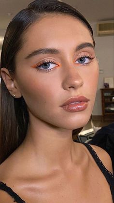 Festival Make Up, Orange Makeup, Edgy Makeup, Makeup Eye Looks, Makeup Hacks, Editorial Makeup, Natural Makeup Looks