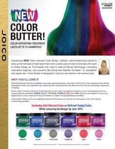 Joico Color Butter Purple. Used on dark hair with faded streaks that used to be blue. I followed the directions the 1st time (5mins) & didn't work. Left for 1 hour & it worked. Used it all over my hair. It darkened my brown hair & colored the streaks purple. I will use again Joico Hair Color, Joico Color, Purple I, Hair 2018, Fun Hair, Long Hair With Bangs, Hair Envy, Brown Hair Colors