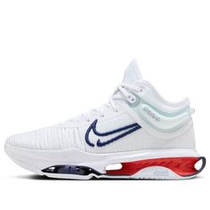 Nike Air Zoom GT Jump 2 EP 'White Navy Red' DJ9432-100 Nike Air Zoom Gt Jump White, Nike Air Zoom Gt, Limited Edition Sneakers, Swag Shoes, Air Zoom, Nike Air Zoom, Sport Sneakers, Bugatti, Nike Air