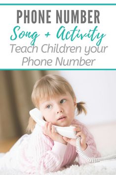 Teach children your phone number with this great song and activity. It's so important they know this in case of an emergency. This will get it stuck in their head so they can remember it even when upset! #learnphonenumber #phonenumbersong #thecheekyhomemaker Homeschool Topics, Telephone Song, Number Song, Child Phone, Number Activity, Kids Safety, Toddler Education, How To Teach Kids, Number Activities