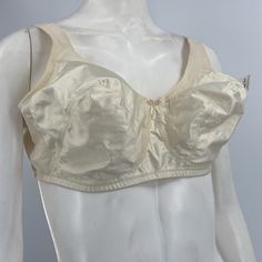 Vintage Cone Bra 40d Satin 2400a10271 #Bmf8924 Bin924 Tags: #Vintageconebra Condition New With Tags Cone Bra, Vanity Fair, Women's Intimates, New Color, Vanity, Satin, Bra, Cream, Tags