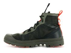 TRAVEL LITE+ ADVENTURE - Palladium US Sporty Lace-up Walking Shoes For Adventure, Lace-up Hiking Boots With Abzorb Midsole For Outdoor Activities, Rugged Outdoor Sneakers With Rubber Sole, High-top Hiking Boots With Rubber Sole For Sports, Rugged Sports Boots With Rubber Sole, High-top Adventure Sneakers With Rubber Sole, Low-top Boots With Rubber Sole For Outdoor Activities, Casual Lace-up Hiking Boots With Vibram Sole, Outdoor Mid-top Sneakers With Vibram Sole