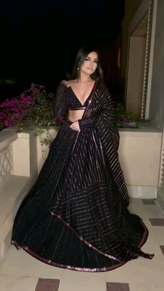 Bridal Lehenga Style @desigala | Celebrity dresses, Indian wedding dress, Indian outfits modern Modern Lengha Designs, Lengha Choli Modern, Traditional Lehngas, Lengha Choli Modern Wedding, Black Lehnga Dress, Weddinh Dress, Lengha Modern, Modern Lengha, Modern Lehenga Designs