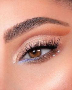 Simple Prom Makeup, Evening Eye Makeup, Concert Makeup, Rhinestone Makeup, Eye Makeup Designs