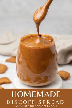 Homemade Biscoff spread Homemade Biscoff, Homemade Cookie Butter, Lotus Biscoff Spread, Butter Recipes Homemade, Lotus Biscoff