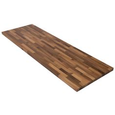 a large wooden cutting board on a white background