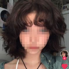 Short Curly Wolfcut With Bangs, Grunge Haircut Curly, Short Grunge Hair Curly, 2a Hair, Grunge Haircut, Dream Hairstyles, Puffy Hair, Haircut Inspo, Dip Dye Hair