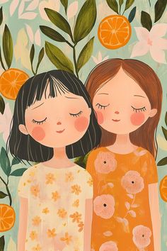 Shared Sibling Room, Sisters Room Decor, Fruits Doodle, Talking Illustration, Terracotta Plates, Animation Character Drawings, Sisters Room, Sibling Room, Book Illustration Layout