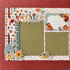 a scrapbook page with an autumn theme