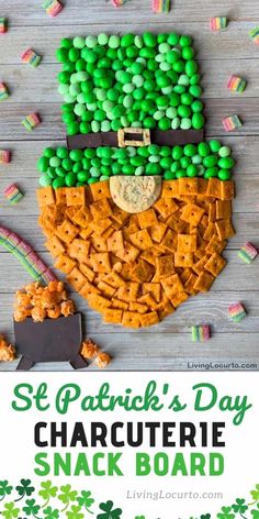 this st patrick's day snack board is so easy to make