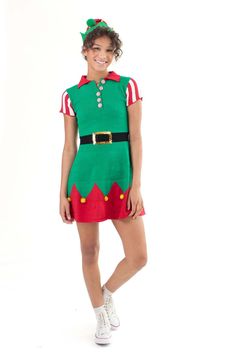 Elf Sk8r Dress Christmas Elf Dress, Elf Dress, Christmas Dress Up, Christmas Outfits, Affordable Dresses, Party Shop, Going Out Dresses, Christmas Dress, Christmas Elf